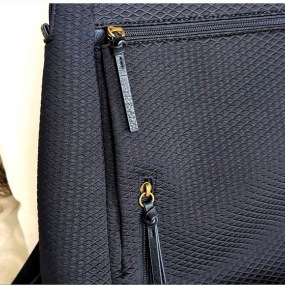 The Sak Olvera? Black Quilted Neoprene Backpack NWOT main image 8